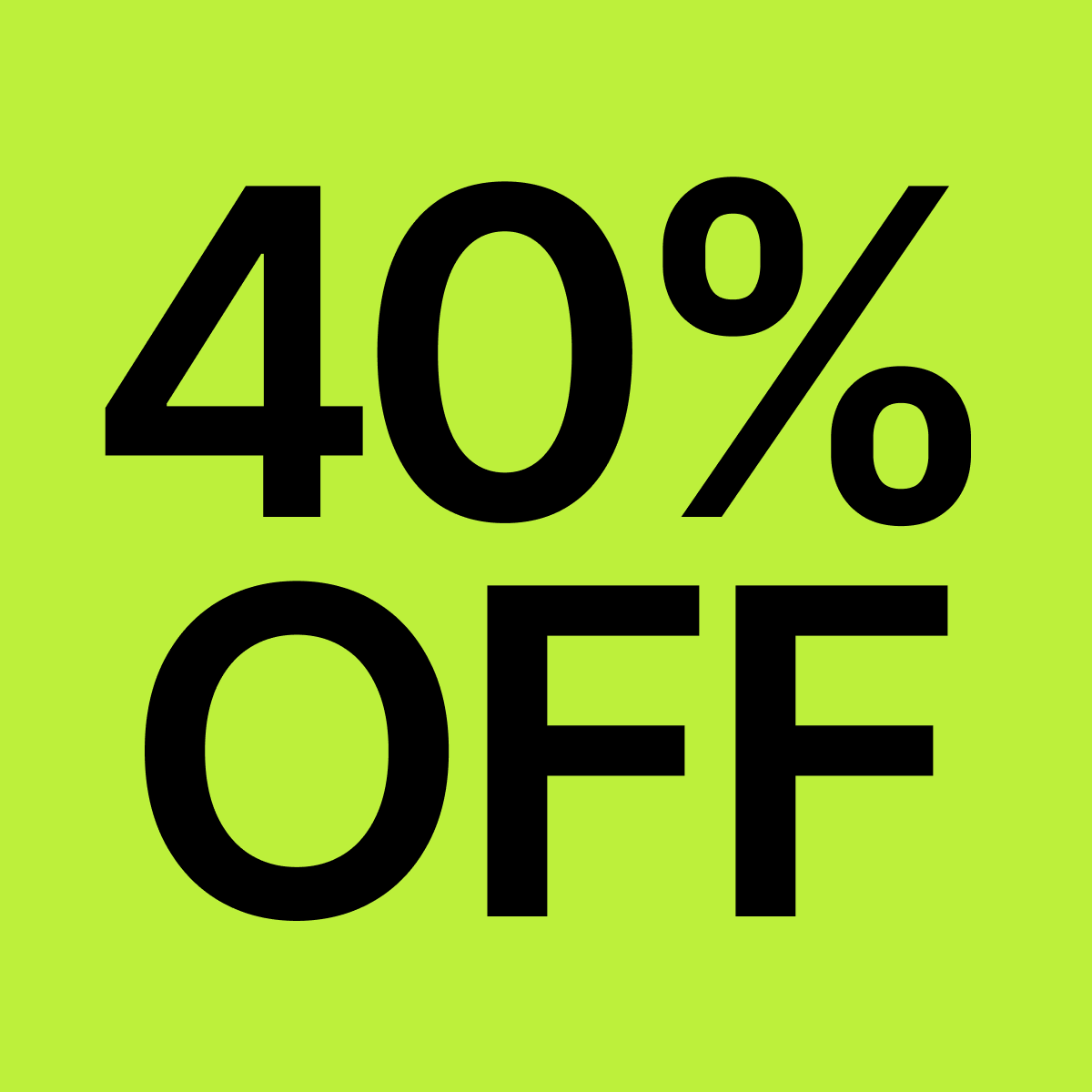 EOFY 40% OFF