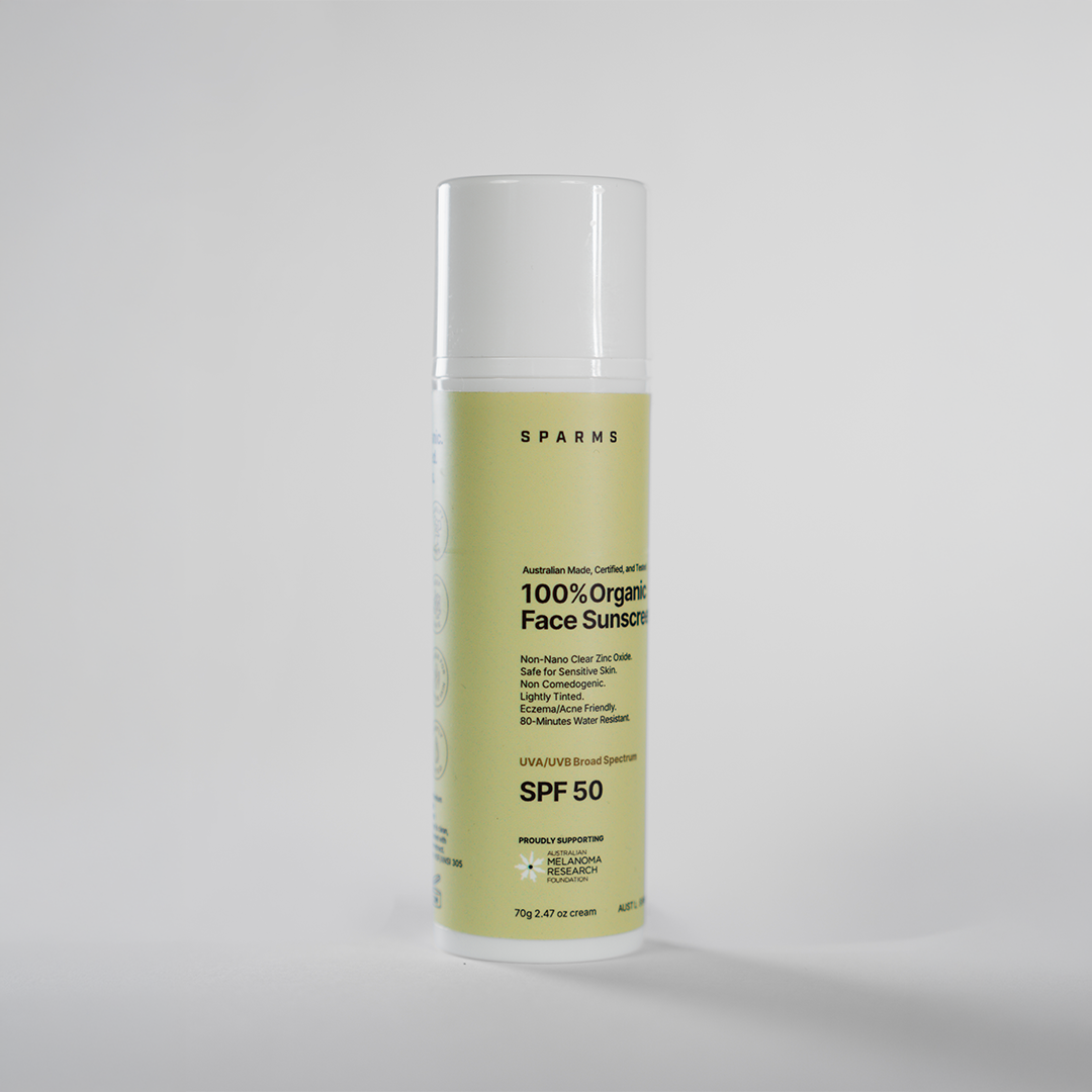 100% Organic Face Sunscreen