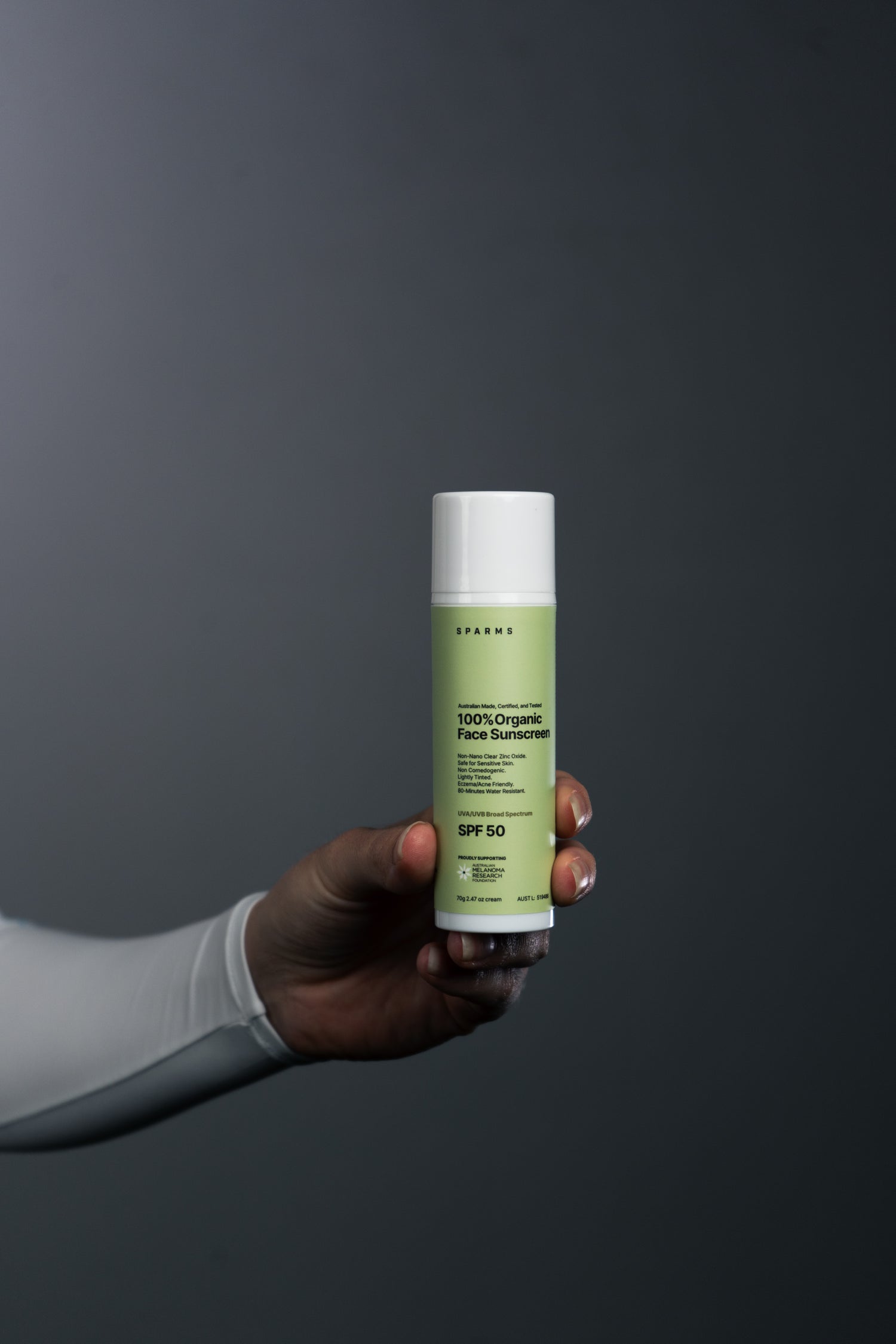 100% Organic Face Sunscreen