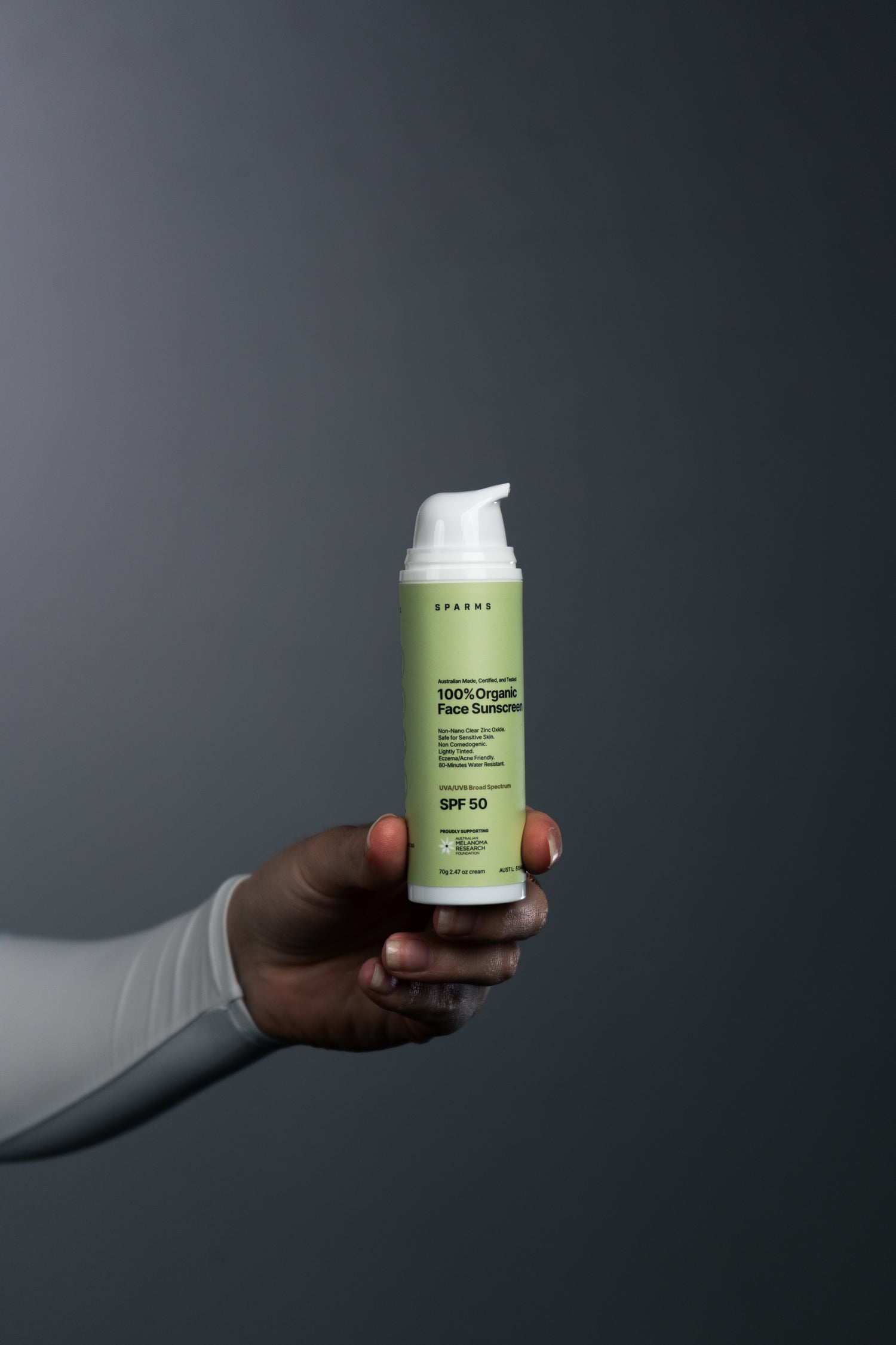 100% Organic Face Sunscreen