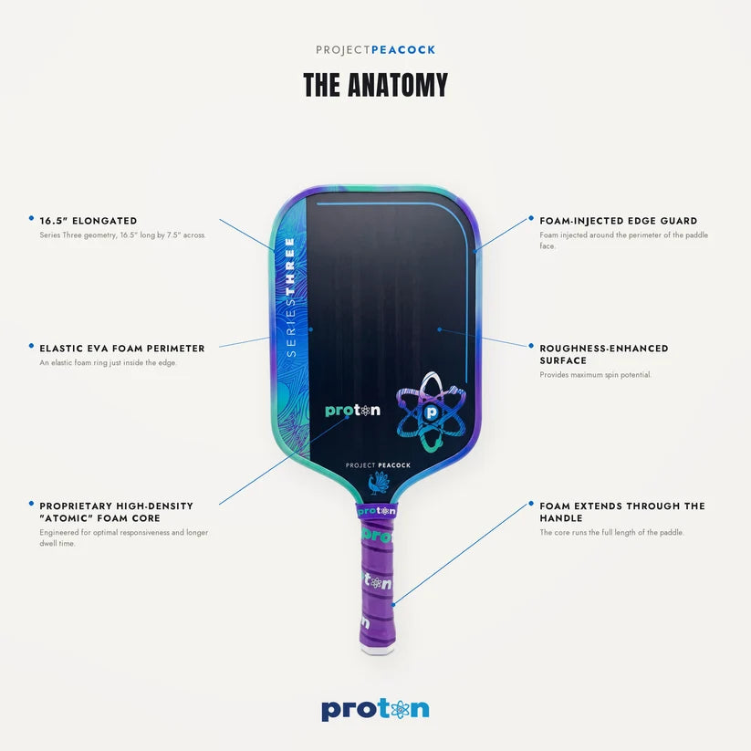 Project Peacock Proton Pickleball Paddle
