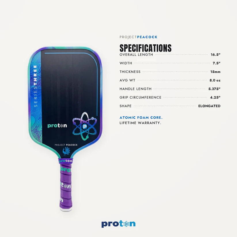 Project Peacock Proton Pickleball Paddle