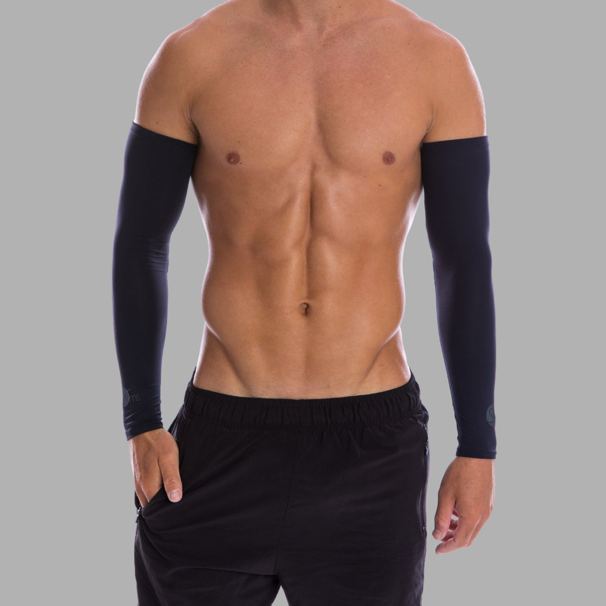 SP Cricket - Performance UV Sleeves [Black]