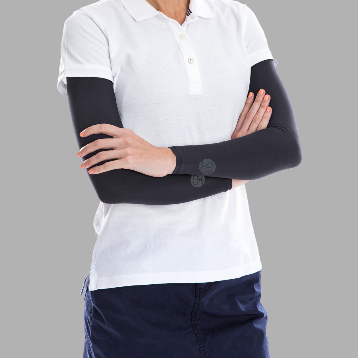 SP Cricket - Performance UV Sleeves [Black]