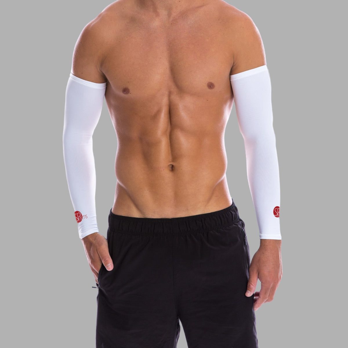 SP Cricket - Performance UV Sleeves [White]