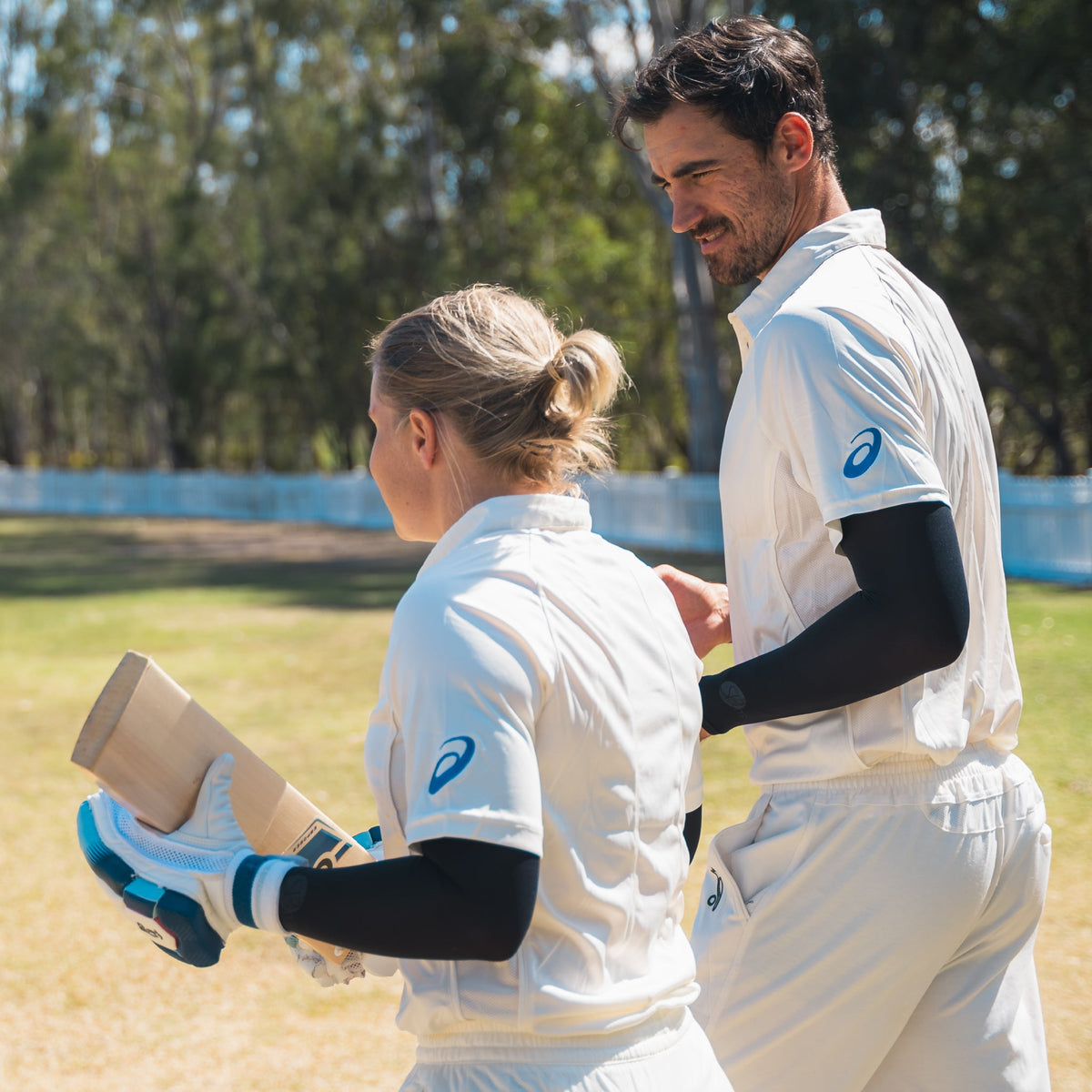 SP Cricket - Performance UV Sleeves [Black]