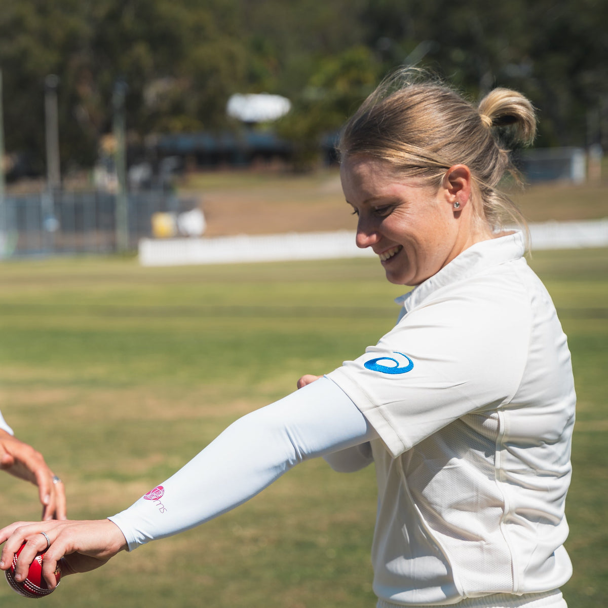 SP Cricket - Performance UV Sleeves [White]