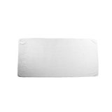 SPARMS | White Microfibre towel . A white rectangular towel with the brand name 'SPARMS' printed vertically in a matching dark tone on the left edge, shown against a plain white background.