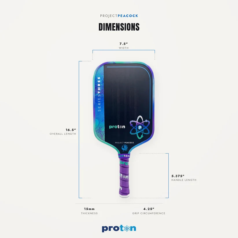 Project Peacock Proton Pickleball Paddle