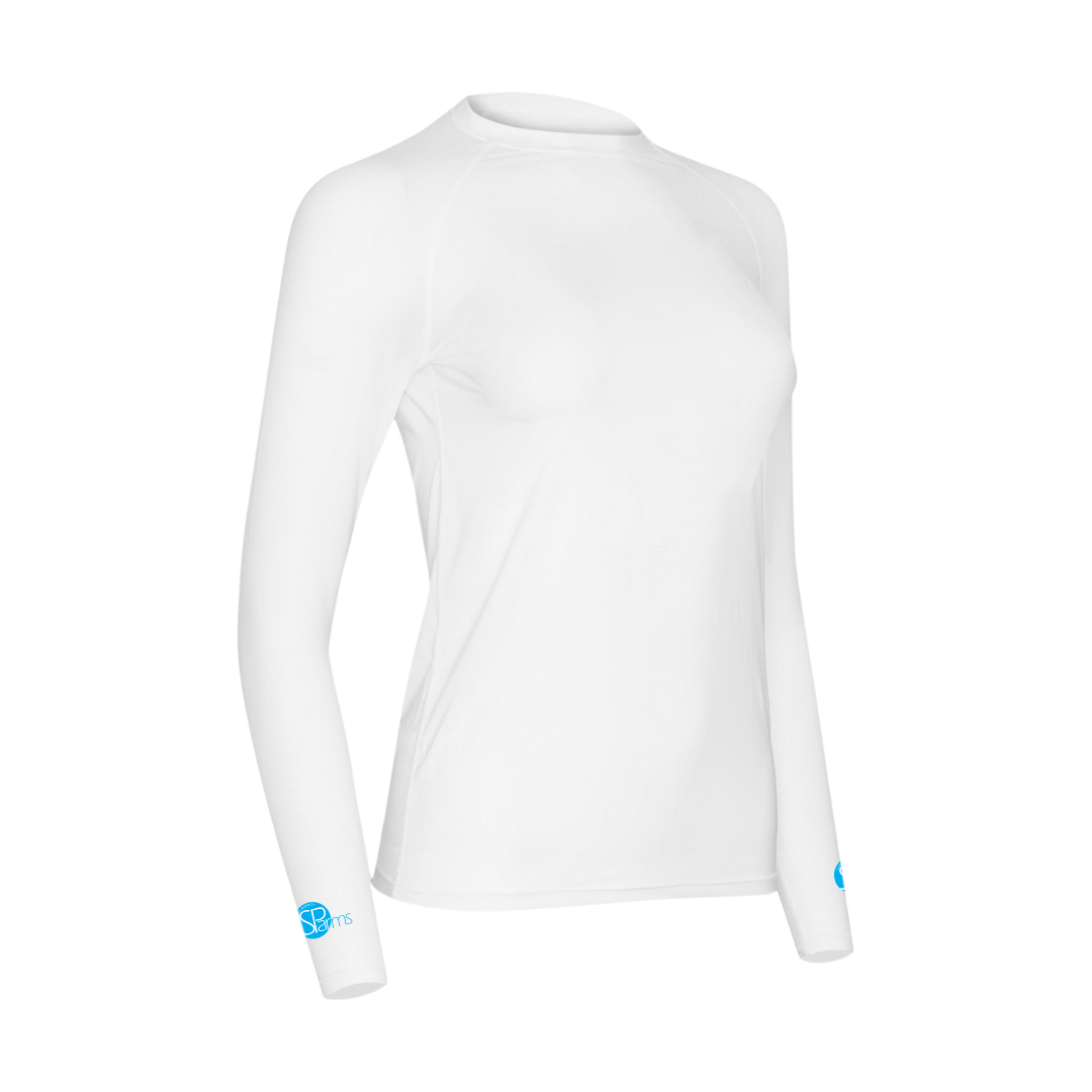 Women's Cooling Shirt Round Neck (White)