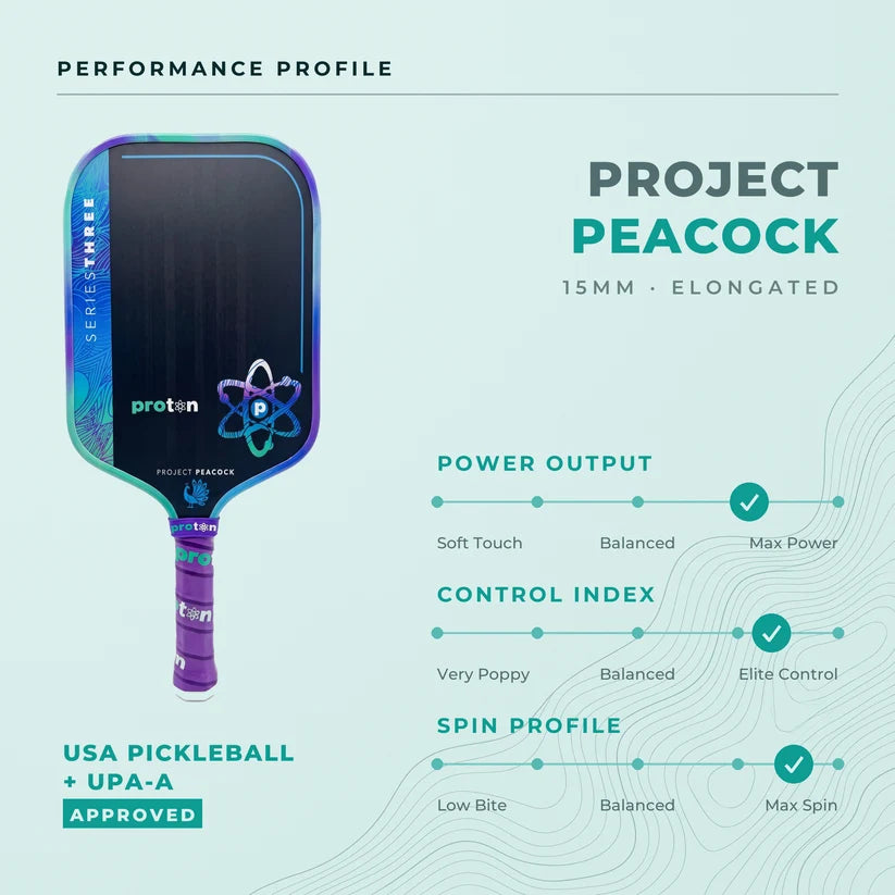 Project Peacock Proton Pickleball Paddle