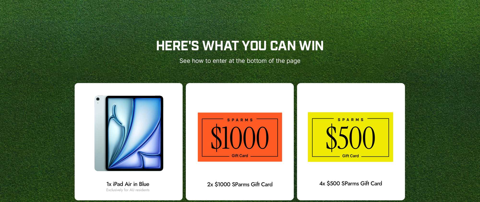 Here's What You Can Win