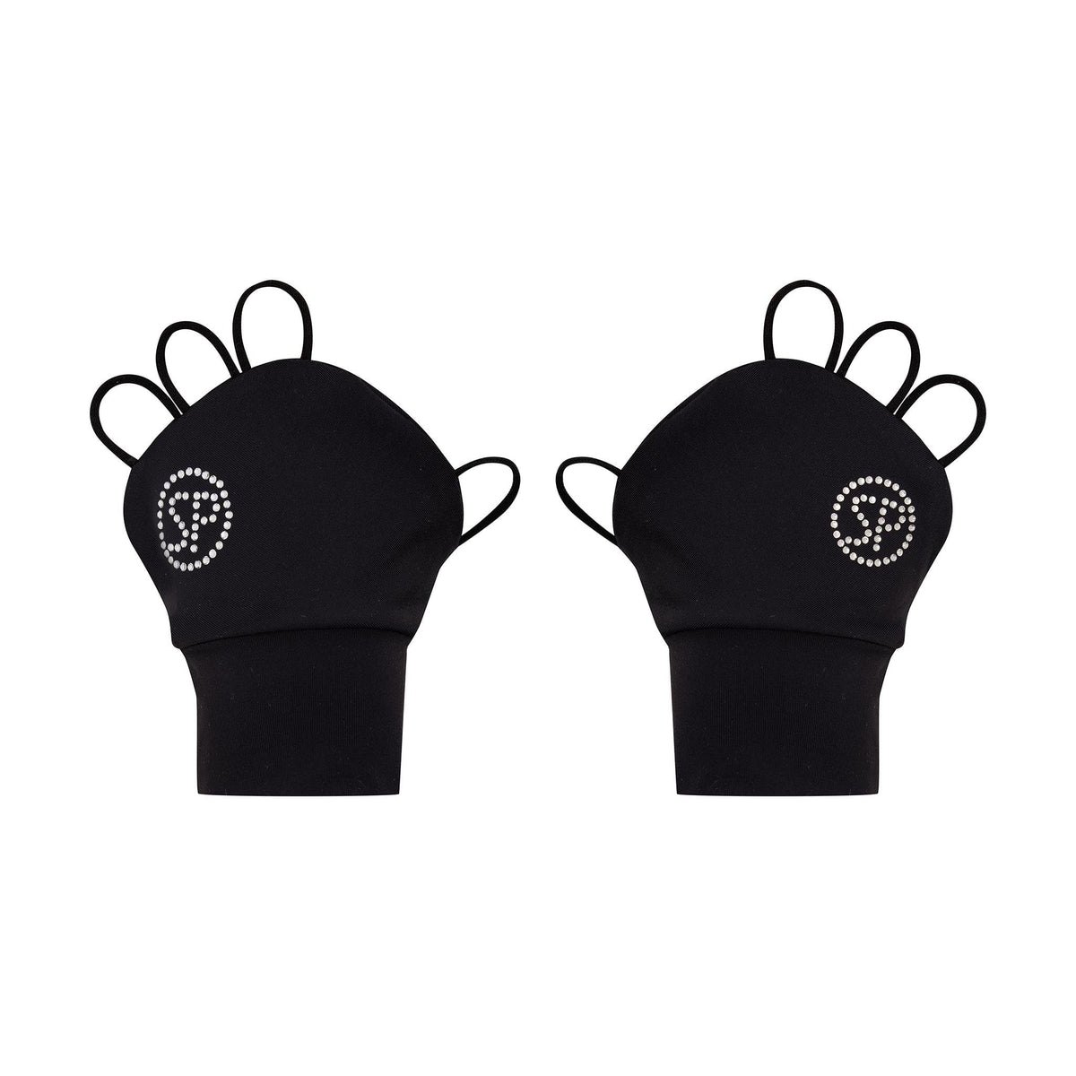 SP Glove (Palmless sun glove) - Crystal logo [Black] - SParms