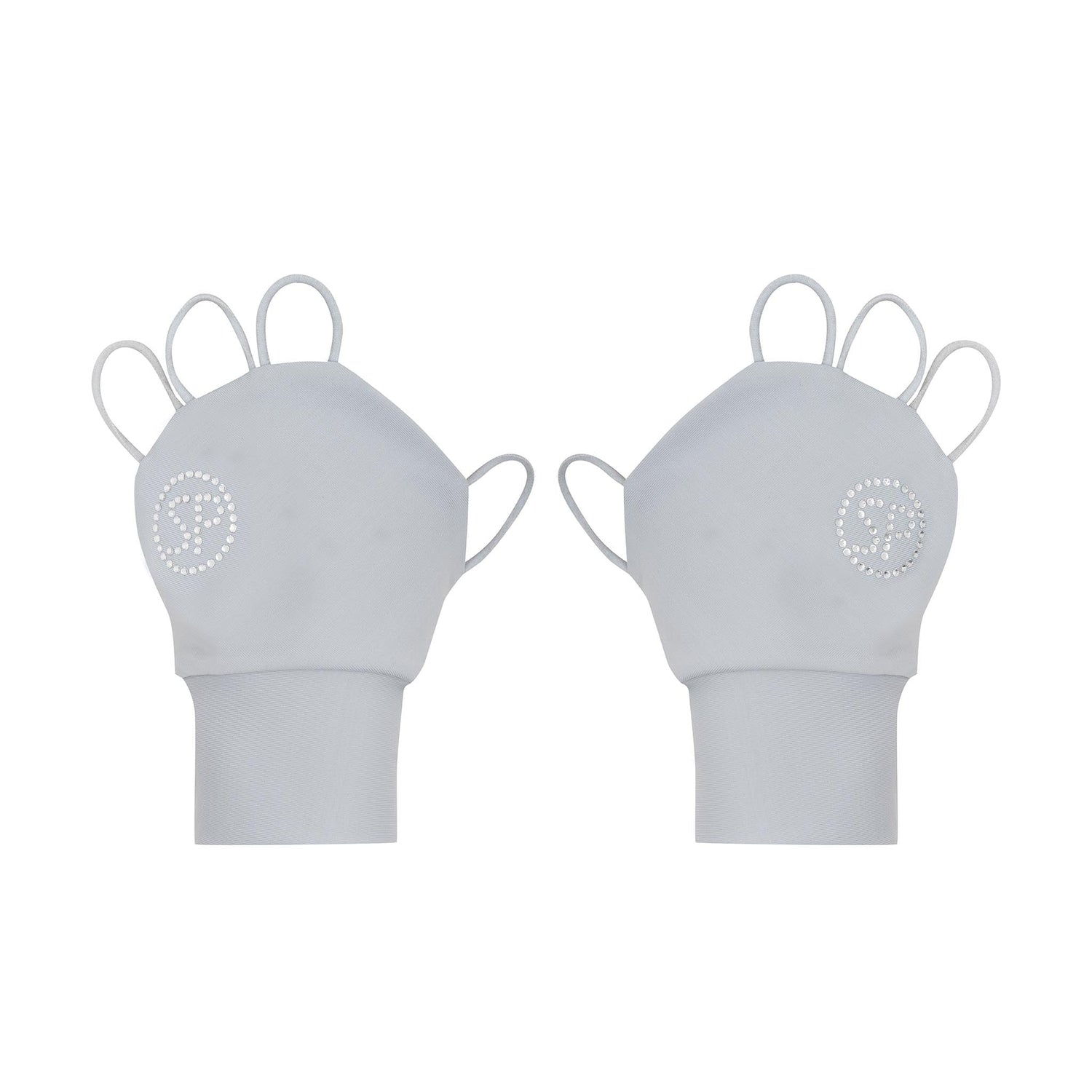 SP Glove (Palmless sun glove) - Crystal logo [Grey] - SParms