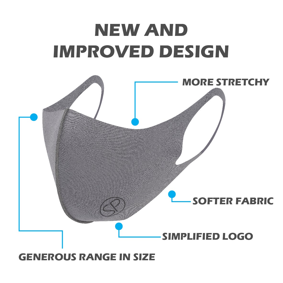 SP 再利用可能フェイスマスク - ナノシルバー (V3) | SParms