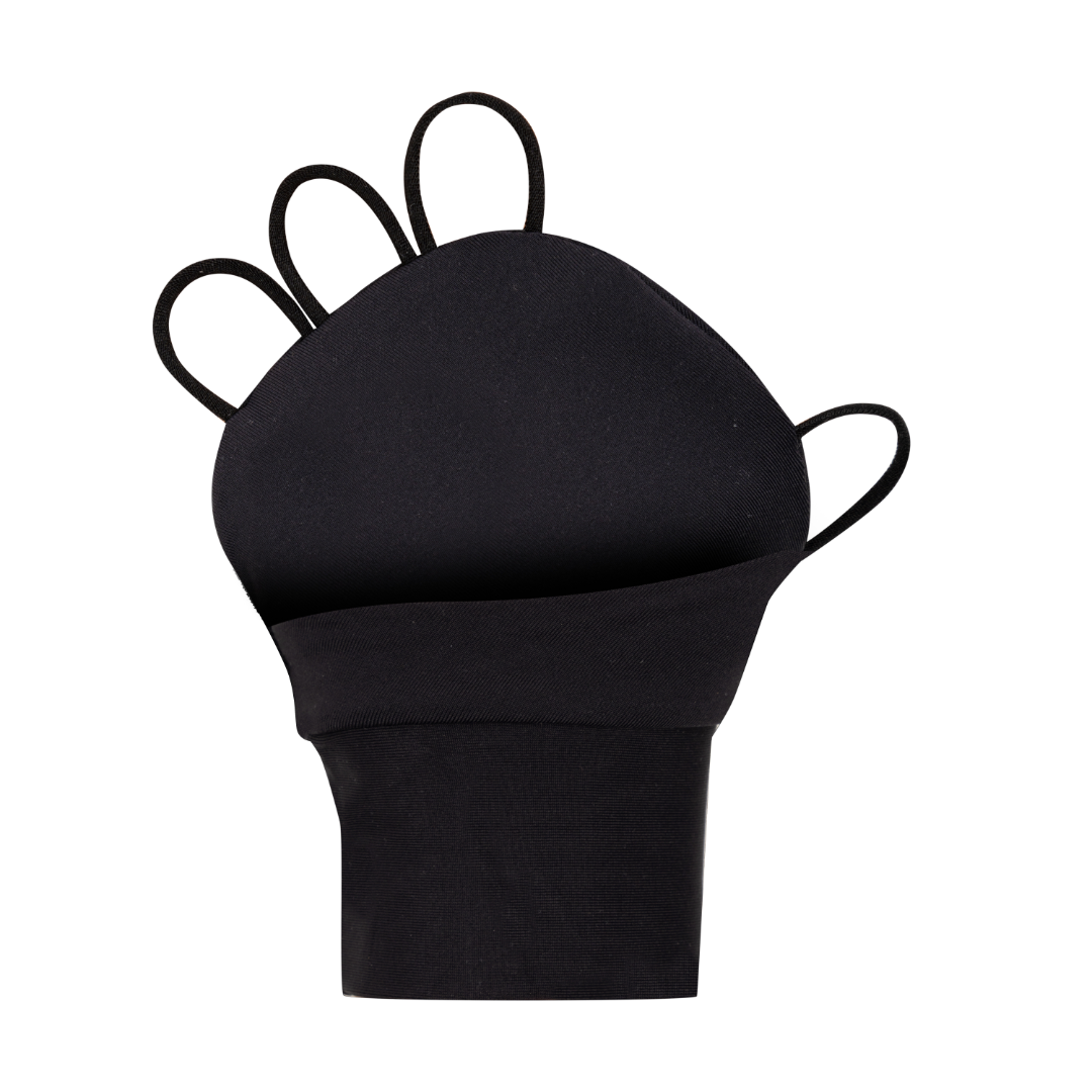 SP Glove (Palmless sun glove) - Crystal logo [Black] - SParms